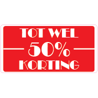 Raamsticker korting tot RE-0017