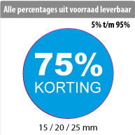 productstickers korting rond STV-013