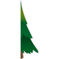 Raamsticker halve kerstboom 40x130 cm VA-0070