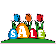 Raamsticker tulp pasen sale VA-0062