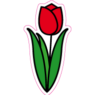 Raamsticker tulp VA-0061