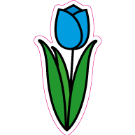 Raamsticker tulp VA-0061