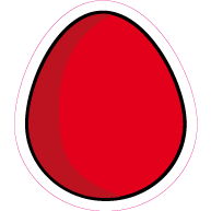 Raamsticker paasei VA-0060