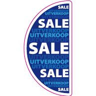 Raamsticker sale uitverkoop VA-0056