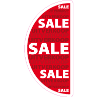 Raamsticker sale uitverkoop VA-0056