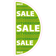 Raamsticker sale uitverkoop VA-0055