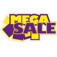Raamsticker mega sale VA-0037