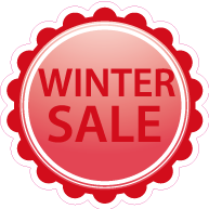 Raamsticker winter sale VA-0058