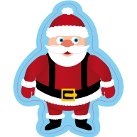 Raamsticker kerstman VA-0080
