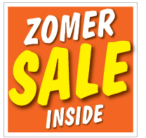 Etalagesticker sale zomer oranje 1 artikel STA-97