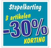 Etalagesticker stapelkorting winter blauw 3 artikel STA-120