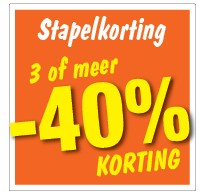 Etalagesticker stapelkorting zomer oranje 3 artikel STA-102