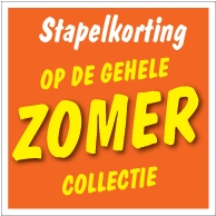 Etalagesticker stapelkorting zomer oranje 1 artikel STA-98
