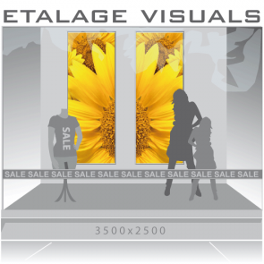 etalage visual zonnebloem VIS-007