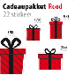 cadeausticker pakket STP-01 rood
