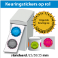 Keuringsstickers op rol SR-039