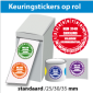 Keuringsstickers op rol SR-040