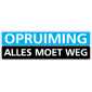 Raamsticker opruiming rechthoek RE-0003