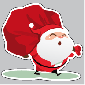Kerstman Raamsticker VA-0113
