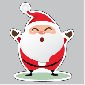 Kerstman Raamsticker VA-0118