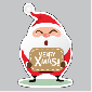 Kerstman Raamsticker VA-0114