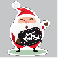 Kerstman Raamsticker VA-0116