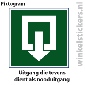 Pictogram 5 stuks 'uitgang' PICTO-071