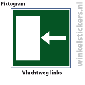 Pictogram 5 stuks 'vluchtweg' PICTO-073