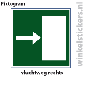 Pictogram 5 stuks 'vluchtweg' PICTO-074