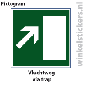 Pictogram 5 stuks 'vluchtweg' PICTO-082