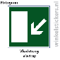 Pictogram 5 stuks 'vluchtweg' PICTO-083