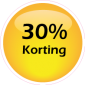 Raamsticker korting rond CI-008