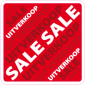 Raamsticker sale uitverkoop rechthoek VI-001