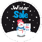 Raamsticker winter sale CI-0054