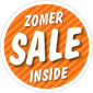 Etalagesticker sale zomer oranje STA-87