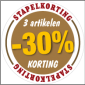 Etalagesticker stapelkorting herfst bruin 3 artikel STA-38