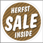 Etalagesticker stapelkorting herfst bruin sale STA-44