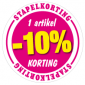 Etalagesticker stapelkorting lente roze 1 artikel STA-46