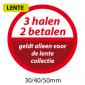 productstickers 3 halen 2 betalen lente STV-040