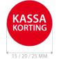 productstickers kassa korting rond STV-017