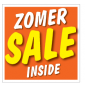 Etalagesticker sale zomer oranje 1 artikel STA-97