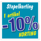 Etalagesticker stapelkorting winter blauw 1 artikel STA-118