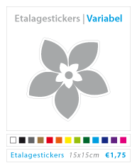 variabele etalagesticker